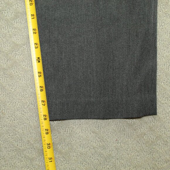 Talbots Women  Size 14 Gray Classic Slim Stretchy Side Zip Dress Pants - Picture 3 of 6